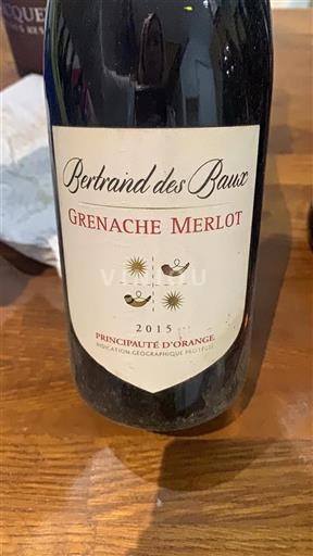 Provence, Lower Rhône Valley, Corsica Principality of Orange Bertrand des Baux Grenache Merlot 2015