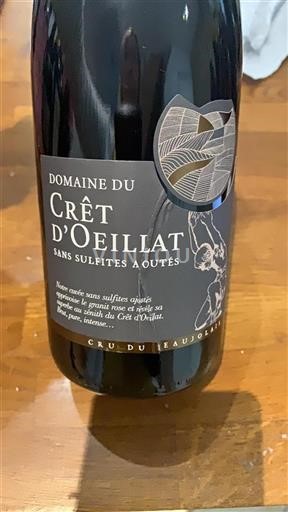 Beaujolais No especificado Crêt Oeillat Sin añada
