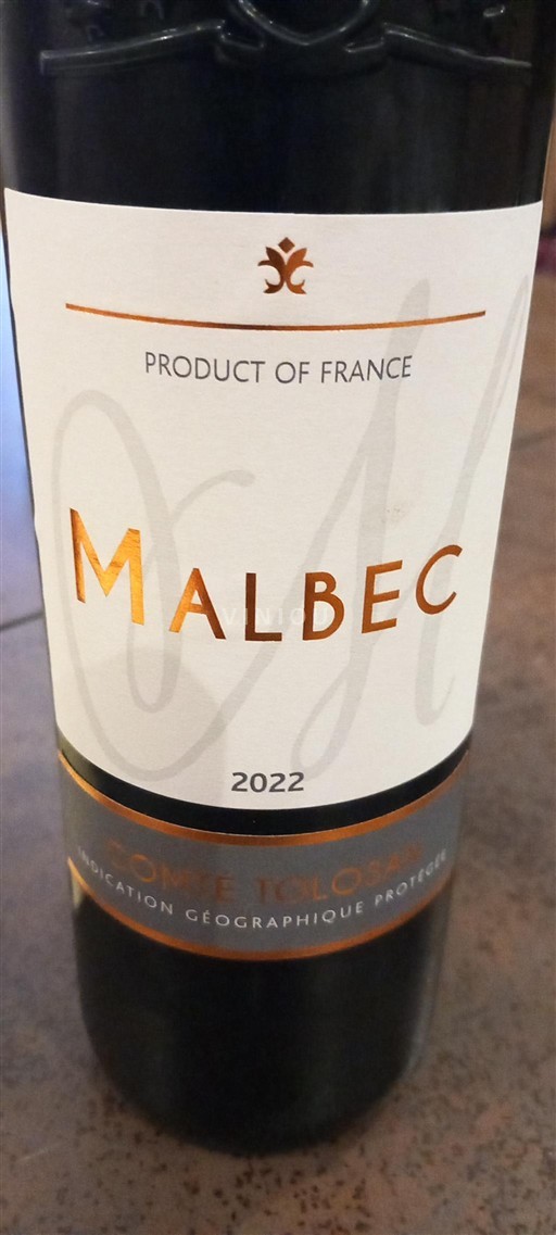 Sudoeste Comté tolosano Malbec 2022