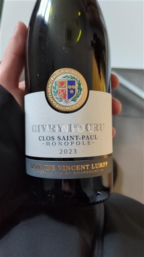 Borgoña Givry Premier Cru Domaine Vincent Lumpp Clos Saint-Paul Monopole 2023