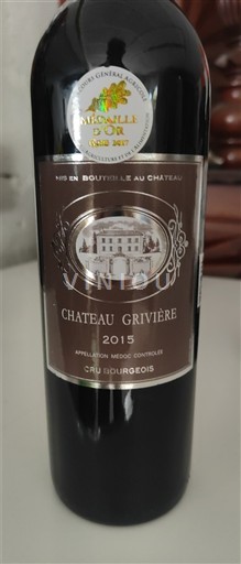 Bordeaux Médoc Cru Bourgeois Château Grivière 2015