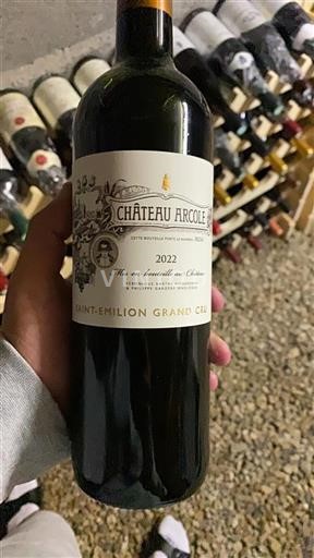 Vin Rouge sec Château Arcole 2022 France Bordeaux Saint-Émilion AOC Grand Cru