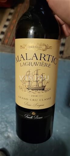 Burdeos Pessac-Léognan Grand Cru Château Malartic-Lagravière 2018