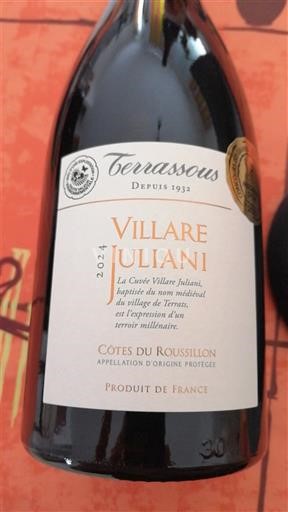 Roussillon Côtes-du-Roussillon Terrassous Villare Juliani 2024