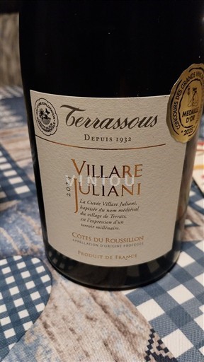 Roussillon Côtes-du-Roussillon Terrassous Villare Juliani 2024