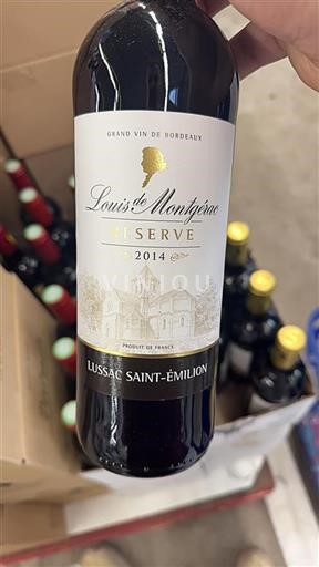 Bordéus Lussac-Saint-Émilion Louis de Montgérac Réserve 2014