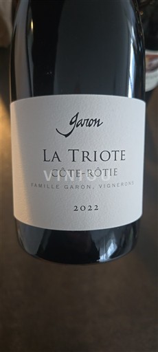 Rhône Valley Côte-Rôtie Garon La Triote 2022