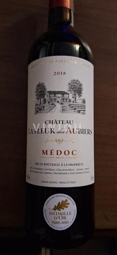 Bordeaux Médoc Château La Fleur des Aubiers 2018