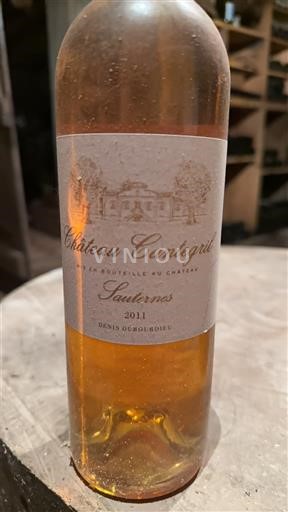 Bordeaux Sauternes Château Cantegril 2011