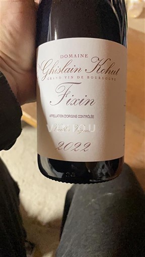 Bourgogne Fixin Ghislain Kohut Vieilles Vignes 2022