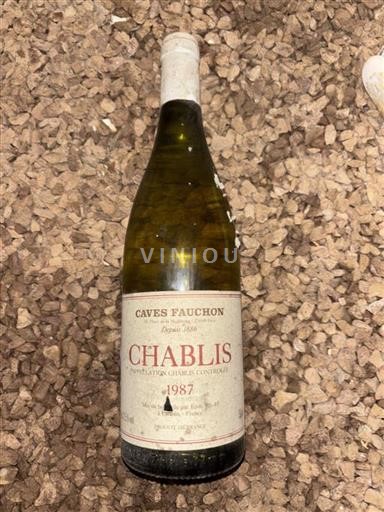 Borgoña Chablis Caves Fauchon 1987