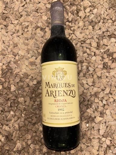 La Rioja Rioja Marques de Arienzo Crianza 1992