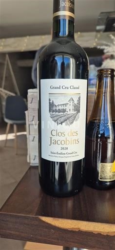 Burdeos Saint-Émilion Gran Cru Grand Cru Clos des Jacobins 2020