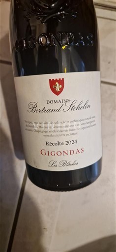 Thung lũng Rhône Gigondas Domaine Bertrand Stehelin Les Blâches 2024