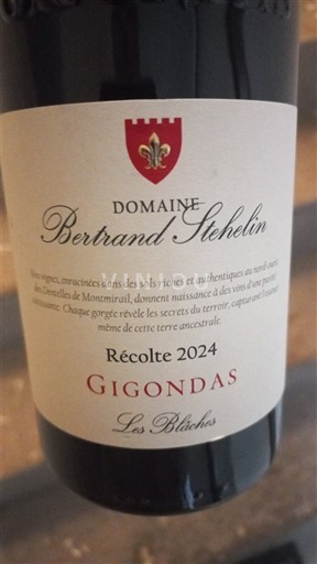 Rona dolina Gigondas Domaine Bertrand Stehelin Les Blâches 2024