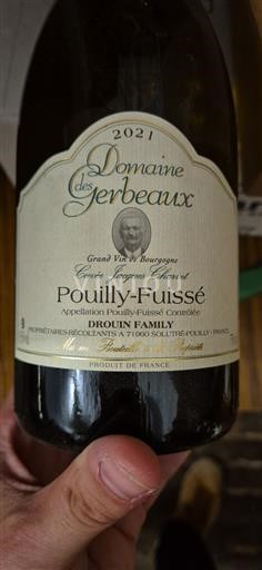 Burgundija Pouilly-fuissé Domaine Des Gerbeaux Jacques Charvet 2021