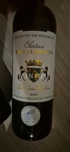 Bordeaux Lussac-saint-émilion Château Les Aliberts 2016