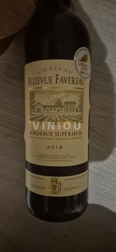 Bordéus Bordeaux Superior Château Bellevue Favereau 2018