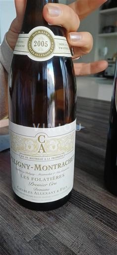 Borgonha Puligny-Montrachet Premier Cru Charles Allexant & Fils Les Folatières 2005