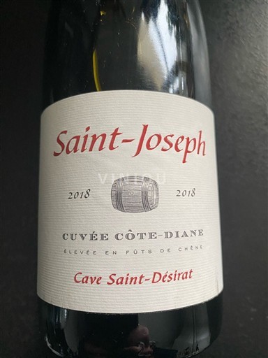 Vallée du Rhône Saint-Joseph Cave Saint Désirat Côte-diane 2018