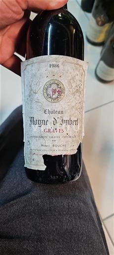 Bordeaux Graves Château Mayne Imbert 1986