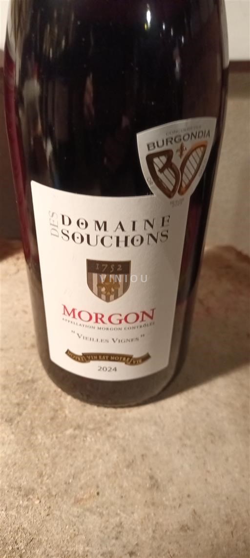 Vin Rouge sec Vielles Vignes Domaine Des Souchons 2024 France Beaujolais Morgon AOC