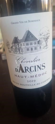 Bordeaux Haut-Médoc Château d'Arcins Chevalier d'Arcins 2019