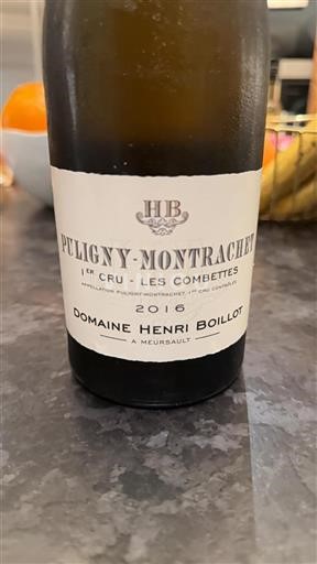 Borgoña Puligny-Montrachet Premier Cru Domaine Henri Boillot Les Combettes 2016