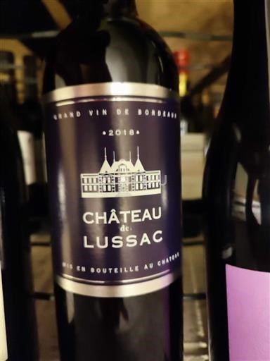 Bordeaux Lussac-saint-émilion Château Lussac 2018