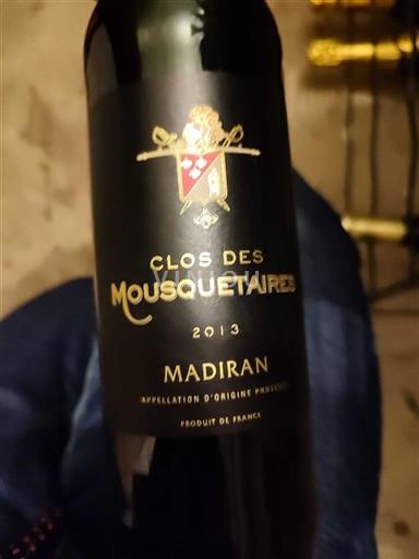 Sudoeste Madiran Clos des Mousquetaires 2013