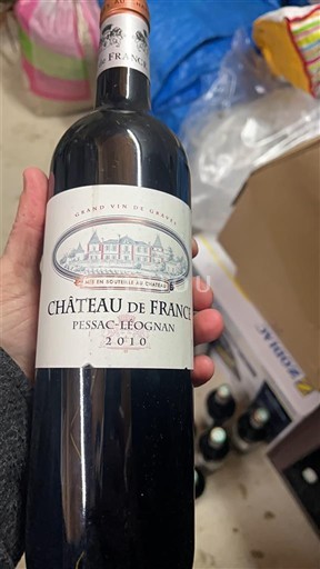 Bordeaux Pessac-Léognan Château France 2010