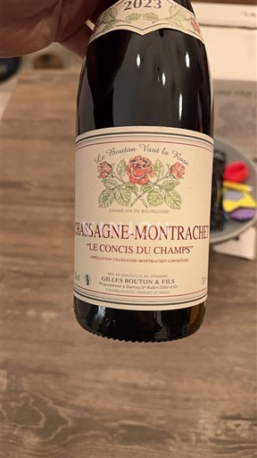 Burgundia Chassagne-Montrachet Gilles Bouton & Fils Le Concis du Champs 2023