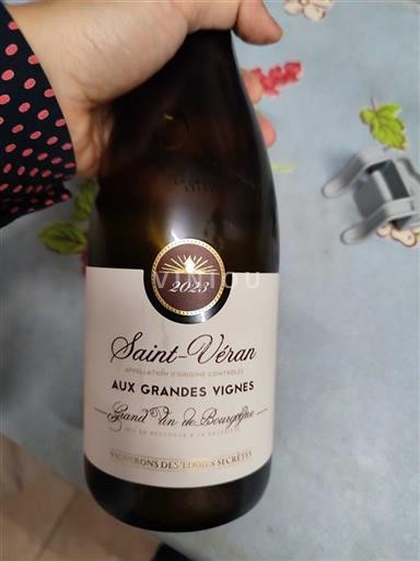 Burgundy Saint-Véran Vignerons des Terres Secrètes Aux Grandes Vignes 2023