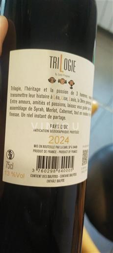 Languedoc og Roussillon Pays d'Oc Saint-Pregnan Trilogie 2024