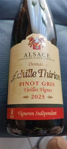 Alsacia Domaine Achille Thirion Pinot Gris Vieilles Vignes 2023