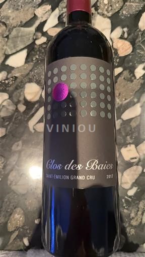 Bordeaux Saint-Émilion Grand Cru Grand Cru Clos des Baies 2017