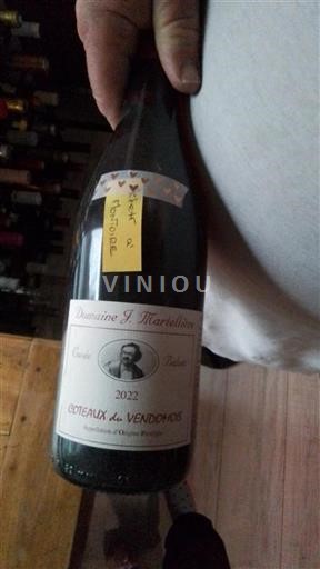 Loiretal Coteaux du Vendômois Domaine J. Martellière Balzac 2022
