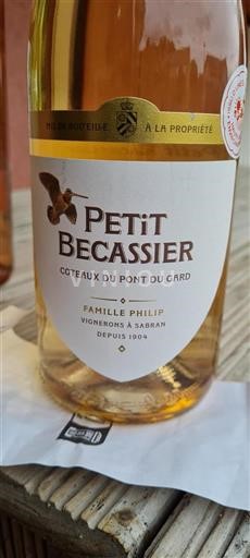 Languedoc và Roussillon Coteaux du Pont du Gard Famille Philip Petit Becassier Không niên vụ