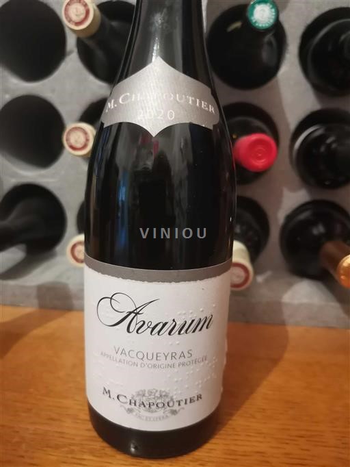 Vallée du Rhône Vacqueyras M. Chapoutier Avarum 2020