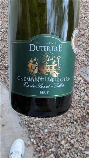 Loire Valley Crémant de Loire Domaine Dutertre Saint-Gilles Non-Vintage