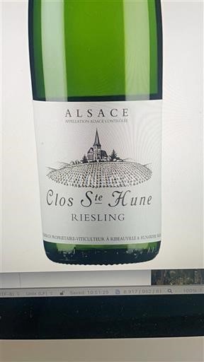 Alsace Trimbach Clos Ste Hune 2018