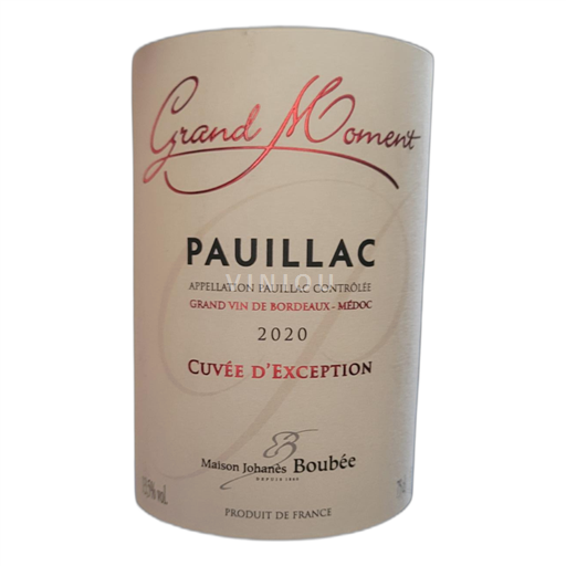 Bordeaux Pauillac Cuvée d'Exception 2020
