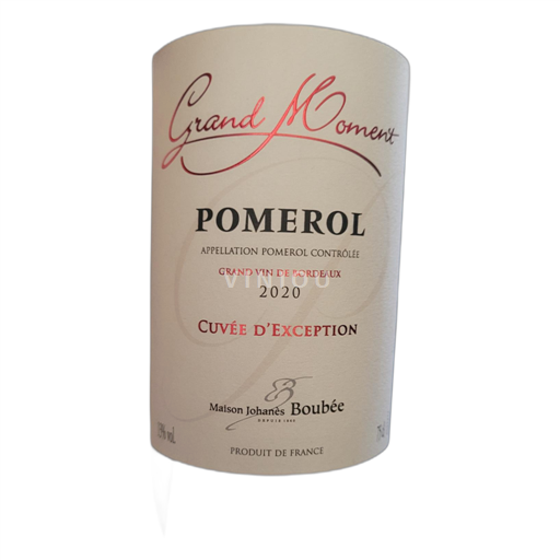 Bordeaux Pomerol Maison Johanès Boubée d'Exception 2020