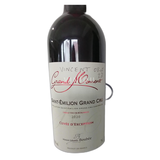 Bordeaux Saint-Émilion Grand Cru Maison Johanès Boubée d'Exception 2020