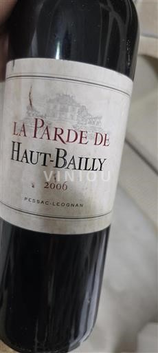 Burdeos Pessac-Léognan Haut Bailly La Parde de Haut-Bailly 2006