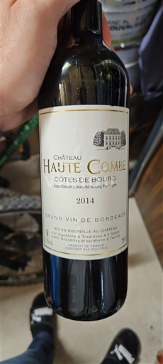 Burdeos Côtes-de-bourg Château Haute Combe 2014