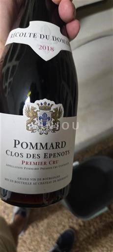 Borgoña Pommard Premier Cru Château Meursault Clos des Epenots 2018