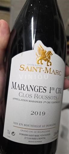 Burgundy Not Specified Premier Cru Domaine Saint-Marc Clos Roussots 2019
