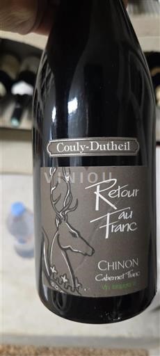 Loirevallei Chinon Couly-Dutheil Retour au Franc Niet-geïntegreerd