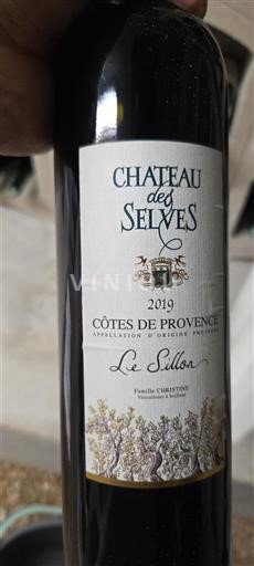 Provansa Côtes-de-Provence Château Des Selves Le Sillon 2019